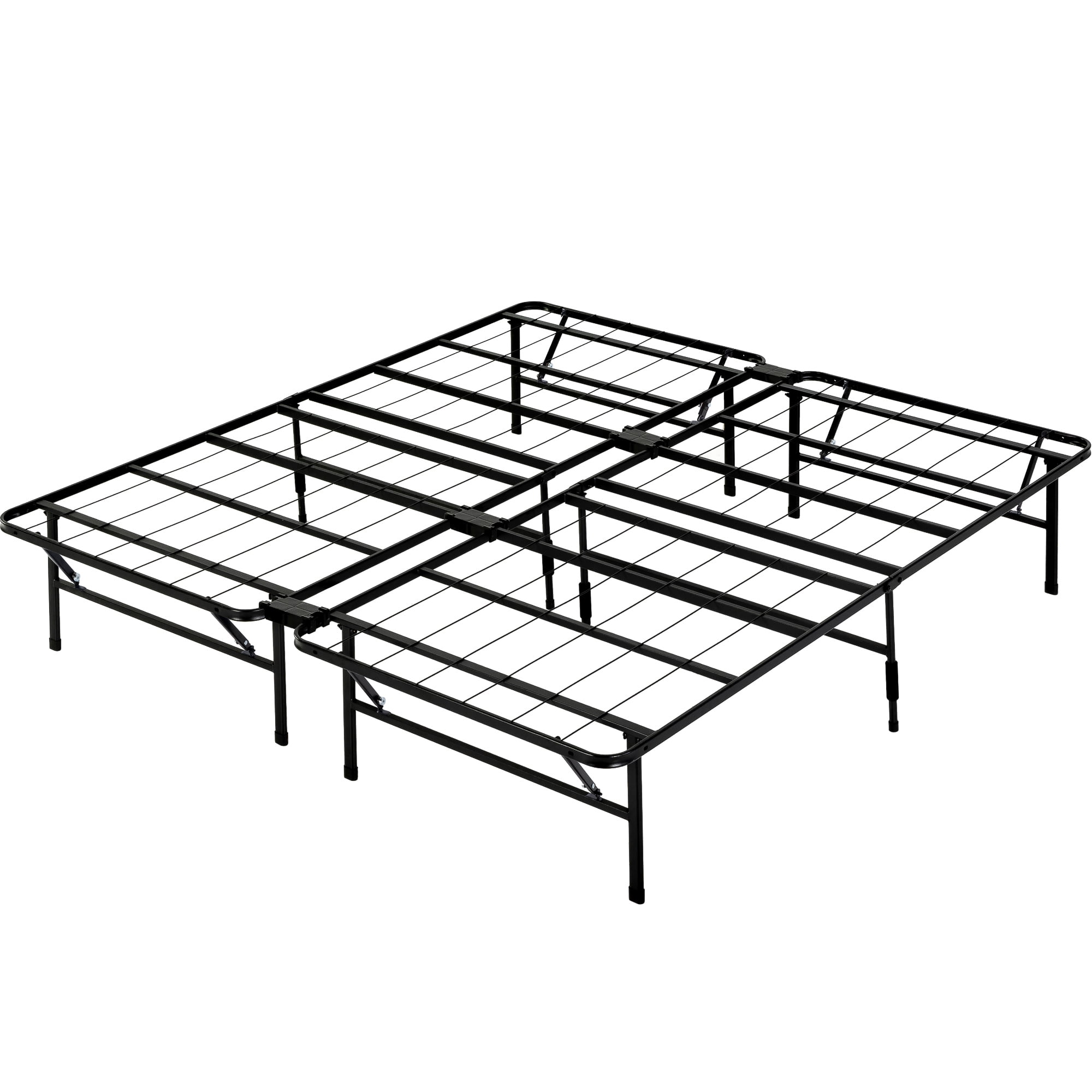 Zinus 14" Metal SmartBase Tool-Free Assembly Bed Frame, No Box Spring Required, King
