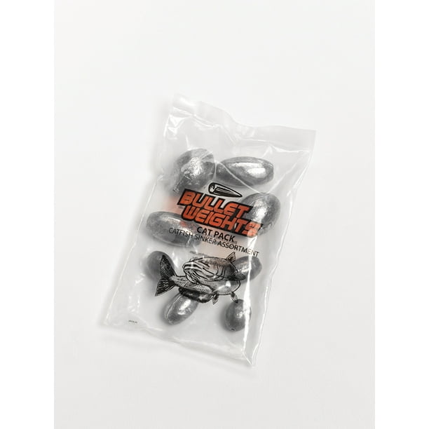Bullet Weights® CPEG Lead Cat PackEgg Sinkers, 4 Sizes Fishing Weights