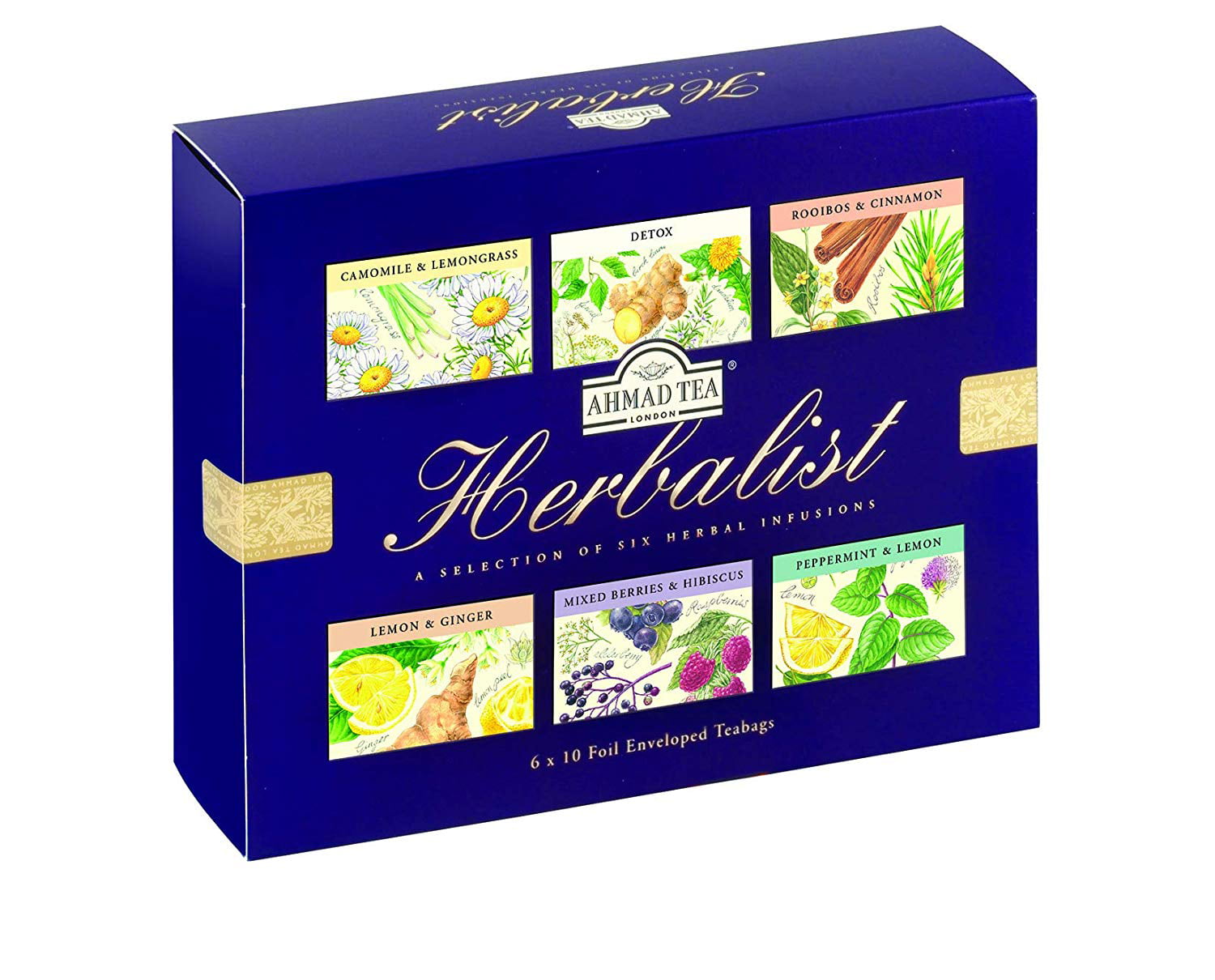 Ahmad Tea Master Variety Gift Box 120 Foil Enveloped Teabags Ahmad Tea Limited 