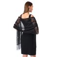 thumbnail image 1 of Bufanda chal de encaje calado para mujer: elegante accesorio para cenas, poliéster, 185 x 65 cm, estilo versátil., 1 of 5