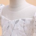 thumbnail image 6 of Flower Girls Embroidered Princess Dress Puff Sleeve Wedding Birthday Party Gown, 6 of 7