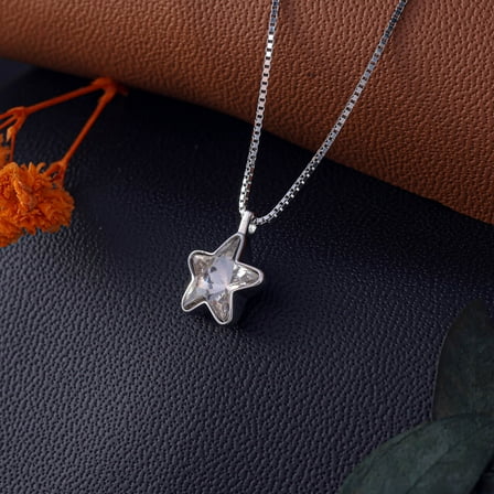 MELANO 925 Sterling Silver Star Pendant Chain Necklace