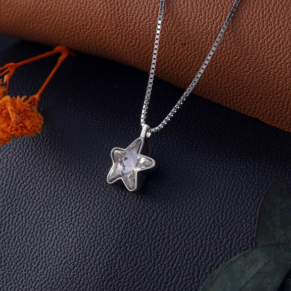 MELANO 925 Sterling Silver Star Pendant Chain Necklace