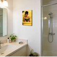 thumbnail image 2 of ZHONGYUTONG Black Women Bathroom Canvas Wall Art African American Bathroom Picture Prints Black Girl Reading Poster Minimalist Paintings Wall Decor for Toilet Restroom (28.00" x 42.00"), 2 of 5