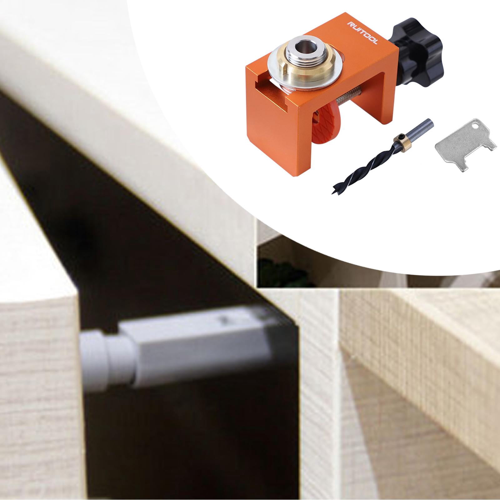 CarpNettore Drill Hole Punch Locator Tool, Woodworking Pocket Hole Jig, Practical Heavy Duty 6mm