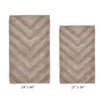 thumbnail image 3 of Better Trends 2 Piece Bathroom Rug Set 100% Cotton Extra Soft Tufted Bath Rug Water Absorbent Non-Slip Bath Mat Machine Washable (Beige) Hugo Collection, 3 of 6