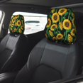 thumbnail image 2 of Kdxio Sunflower 1 Pattern Print 2 Piece Car Head Rest Covers Set Auto Front/Rear Seats Headrest Cover Universal Fit Most Cars,Sedan, SUV, 2 of 9