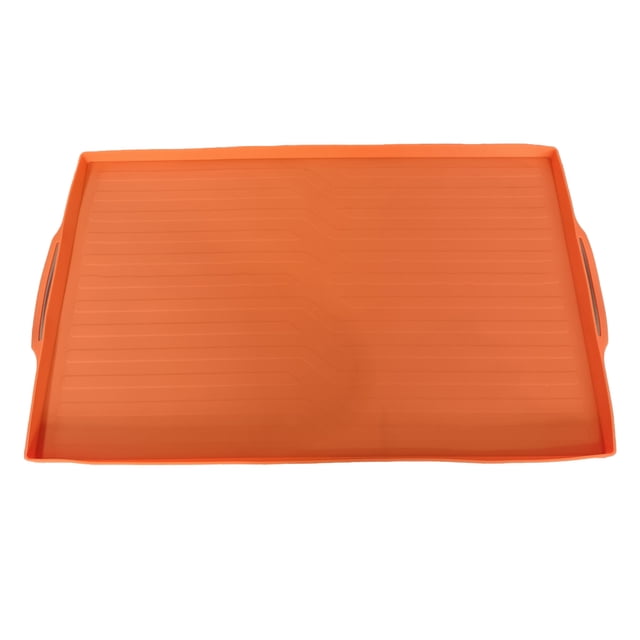 TFixol Orange Silicone Griddle Protector Mat - 28 Inch, Heat-Resistant, Rust-Proof, Non-Slip Outdoor BBQ Cover with Easy-Clean Design for All Seasons