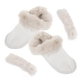 thumbnail image 2 of Zuecos de invierno con forro de felpa extraíble, insertos peludos, cálidos, transpirables, cálidos, insertos de felpa, forros de zapatos desmontables para pantuflas, 2 of 8