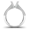 thumbnail image 4 of Dazzlingrock Collection 0.75 Carat (Ctw) 14k Round Diamond Semi Mount for Princess Cut Diamond Bridal Engagement Ring (No Center Stones), White Gold, Size 6, 4 of 4