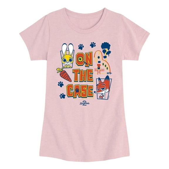 Zootopia 2 - Judy And Nick On The Case - Toddler Girls Short Sleeve T-Shirt