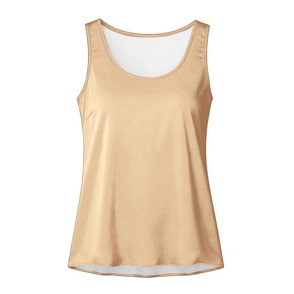 Guitiannn Solid Camisole Sleeveless Casual Summer Basic Vest Tank for Back