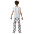 thumbnail image 5 of FORMRS Kids Pajama Pants with Pockets Size 11-12Y Boys Lounge Sleep Bottoms, Navy Blossom Mosaic, 5 of 8