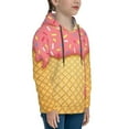 thumbnail image 3 of Balery Ice Cream Pattern Boys Hoodie, Youth Pullover Hooded Sweatshirt, Kangaroo Pocket Hoodie for Kids Girls -Small, 3 of 6
