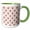 Green/White, variant on 3drose, Chic Pink and Image of Gold Queen Bees Pattern, 15oz Mug