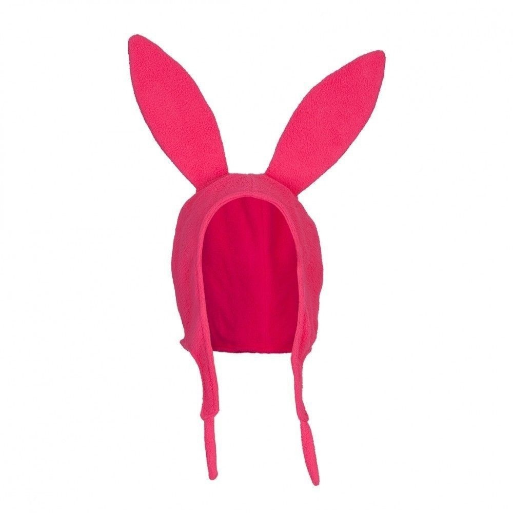 Pink Bunny Ears Hat Cosplay Costume 
