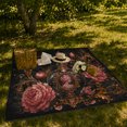 thumbnail image 7 of Ornate Cameo decorative motif Bottle With Pink Peonies, Soft Flannel Blanket with Victorian Still Life Print, Housewarming Gift and Home Decor for Bedroom and Living Room, 7 of 7