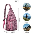 thumbnail image 3 of Aesthetic Cheetah Sling Backpack - Fashion Forward Spot Pattern, Layered Storage Shoulder Bag, 3 of 4