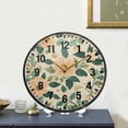 thumbnail image 4 of Yayeee Wall Clock Battery Operated 9.5" Silent Quartz Non-Ticking for Living Room Decor, Floral Design, 4 of 8
