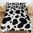 thumbnail image 3 of Cow Print Duvet Cover Set Themed Multicolor Polyester Bedding Set for Bedroom Decoration, 3 of 6