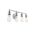 thumbnail image 6 of Living District Serif 4-Light Mid-Century Metal Wall Sconce in Chrome, 6 of 9