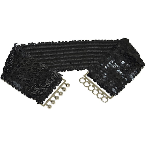 Ladies Women Girls Fashion Party Sequins Elastic Stretch Shiny Waist Band Belt