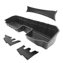MaxMate Underseat Storage Box Compatible with 2019-2026 Chevy Silverado GMC Sierra 1500; 2020-2026 2500 3500HD Double & Crew Cab, Black Rear Under Seat Extra Cargo Store Organizer | CB5C2278MX