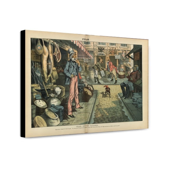 Canvas Print: Peace, But Not Business, 1885