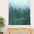 thumbnail image 4 of Fiudx Tapiz de Pared, Tela de Poliéster Suave, Diseño En Azul y Verde, Fondo Decorativo, Decoración de Pared para Sala de Estar y Dormitorio, Fácil Instalación, Tamaño 135 X 180 Cm., 4 of 5