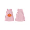 thumbnail image 2 of Miaouyo Toddler Girl Halloween Corduroy Dress with Bow Embroidered Sleeveless Dress, 2 of 9