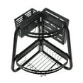 thumbnail image 1 of Graflsoa Foldable 2-Tier Corner Dish Rack with Detachable Holders, Utility Hooks, and Space-Saving Design for Kitchen, Pantry, or Bathroom - Durable Carbon Steel Construction, 1 of 7