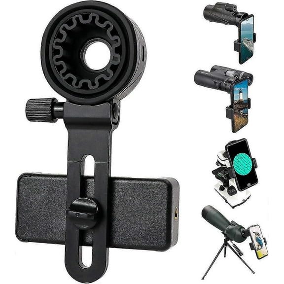 Universal Phone Telescope Adapter - Compatible with binoculars, spotting scopes, microscopes, spotting scopes and smartphone holders