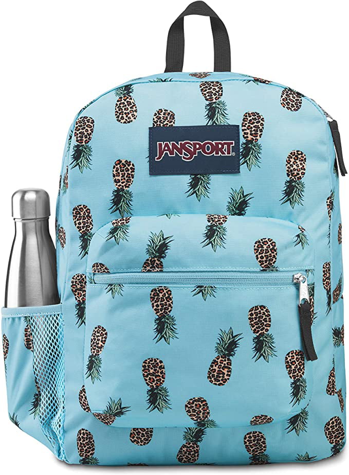 Fashion Canvas Women Backpack Fruit Pineapple Printing School Backpack Blue 