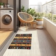 thumbnail image 4 of Yayeee Doormat for Inside 20"x32" Absorbent Low-Profile Washable Non-Slip Rubber Backed Entryway Rug, Orange Geometric, 4 of 8