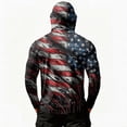 thumbnail image 6 of Hooded Sun Shirts for Men Upf 50+ Sun Protection Fishing Hoodies with Face Mask Quick Dry Breathable Long Sleeve Rash Guard, 6 of 6