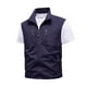 thumbnail image 1 of Chaleco ligero de softshell para hombre, chaqueta utilitaria para actividades al aire libre y viajes, cuello alto, múltiples bolsillos, para senderismo/running (XL-XXXXXXL), 1 of 8