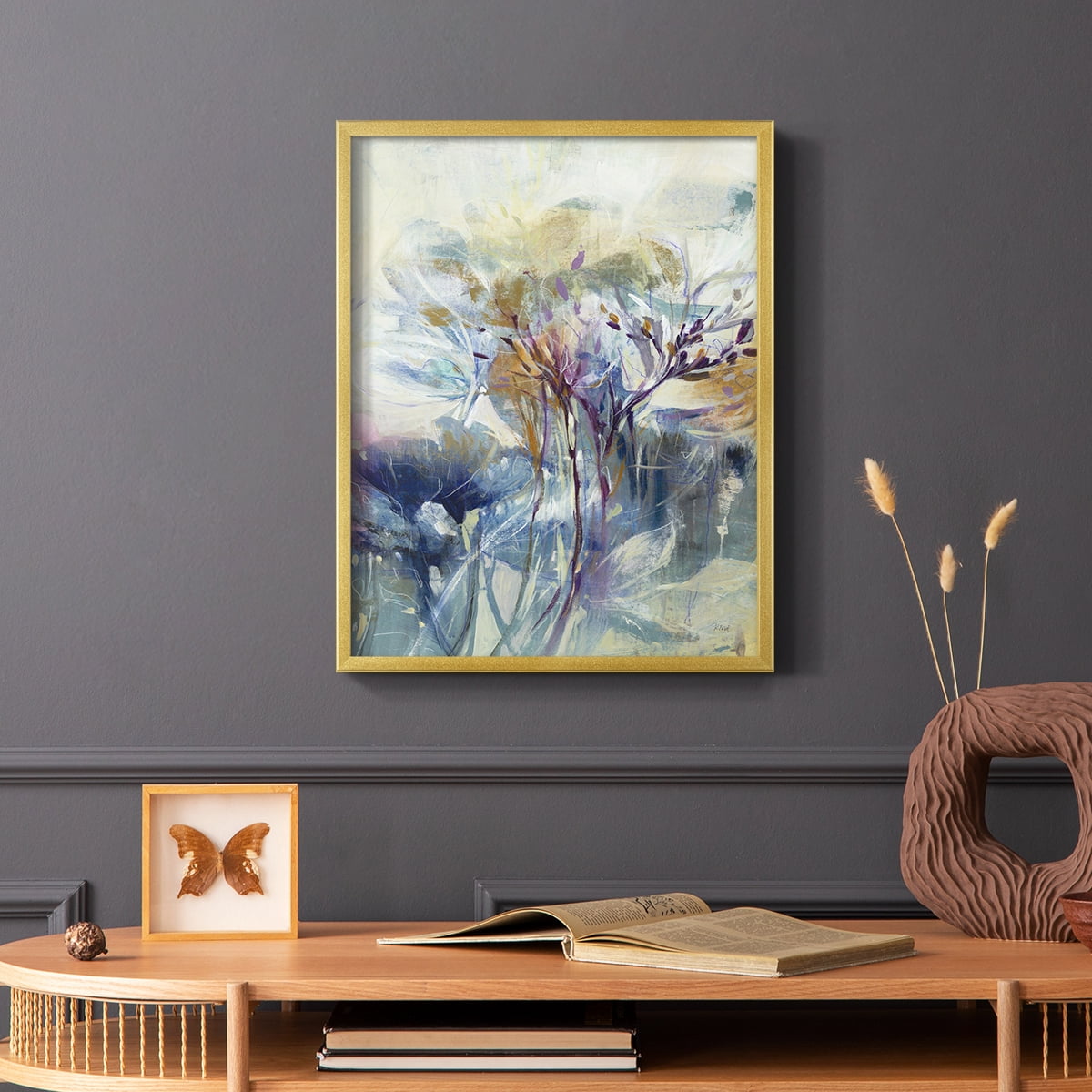 Meadow Saffron II in Gold Solid Wood 8 x 10 Framed Print