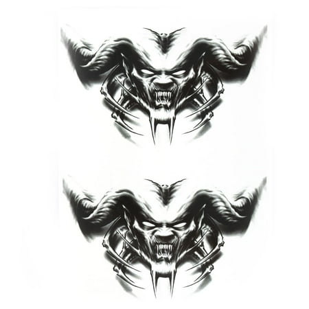 - Body Art Devil Pattern Removable Decoration Paper Sticker Decal Temporary Tattoo