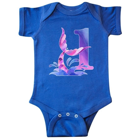 

Inktastic 1st Birthday Mermaid Tail Gift Baby Boy or Baby Girl Bodysuit