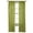 Lime Green, variant on 2-PC Set MR2 Lime color Rod Pocket Faux Silk Window Curtain Treatment, Set of Two (2) Solid Semi Sheer Panels 55" W x 84" L (Each)