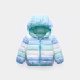 thumbnail image 2 of Abrigo De Invierno Para Niños, Niños Y Niñas, Prendas De Vestir Exteriores, Chaqueta Con Capucha Y Teñido Anudado De Manga Larga, Ropa Para Mantener El Calor Odeerbi LM103-7942, 2 of 4