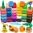 thumbnail image 1 of Fuebueo DIY Model Magic Clay 12 Colors DIY Molding Magic Clay for with Tools, Soft & Non-Sticky, Toys Gifts for Age 3 4 5 6 7 8+ Years Old Boys Girls Kids, 1 of 9