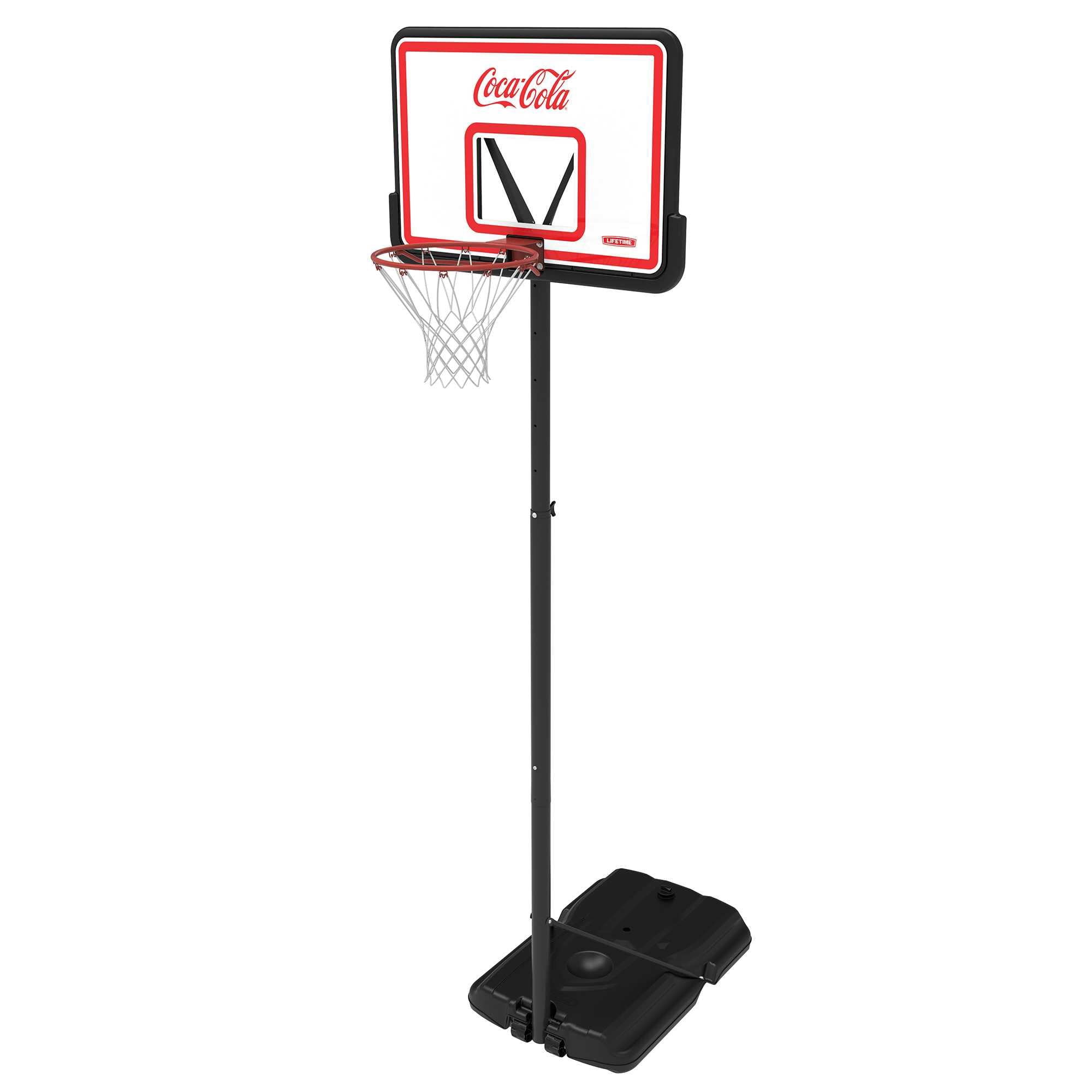 Lifetime 44-inch Adjustable Portable Basketball Hoop with Shatterproof Backboard, Telescoping Height, Steel Rim, and All-Weather Net (90788)