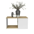 thumbnail image 5 of Dining Tables, Coffee Table, 2 Shelves, White / Natural Oak, Coffee Tables, End Tables,, 5 of 7