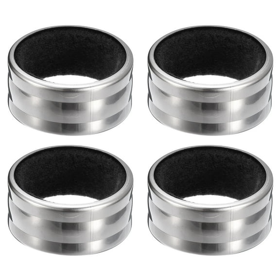 Uxcell 4Ps Wine Bottle Collars, Stainless Steel Wine Drip Rings, Leak- Proof Anti- Overflow Ring Wine Drip Catcher