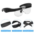 thumbnail image 4 of Fawoonu Head-Mounted LED Magnifying Glasses with Interchangeable Lenses for Precision Work, Jewelry Repair, and Eyelash Extensions, Model 11537DC, 4 of 7