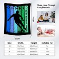 thumbnail image 4 of Football Throw Blanket, Football Blanket for Adults Team Gifts, Football Gifts for Boys Aged 8-12 Football Lovers, 60"x80" Soft Cozy Boys Throw Blanket for Teen Players Coach, 4 of 5