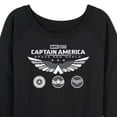 thumbnail image 3 of Marvel Captain America: Brave New World - Icons Black Shirt - Women's French Terry Pullover Sweatshirt, 3 of 5
