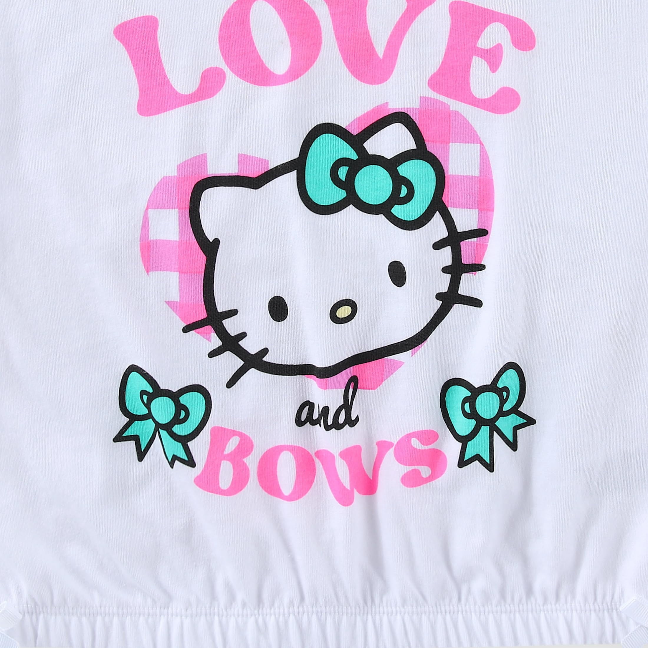 Hello Kitty Sanrio Short Sleeve T-Shirt and Skirt Set (Girls), 2 Piece Set, Sizes 4-10