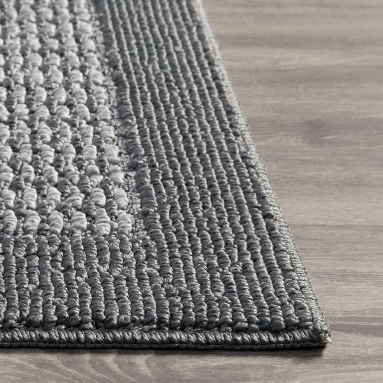Free Shipping! Mainstays Indoor Area Rug, 5' x 7', Gray Border